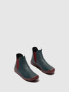 Chelsea Ankle Boots ITZI650SOF DENIM W/BORDEAUX ELASTIC